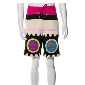 Barrow Printed Knit Jogger Shorts Men’s XS Designer Graphic